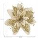 Set 10 ornamente pentru bradul de Craciun, stea Poinsettia, 13cm, auriu crem 10xCA-0730 foto 6