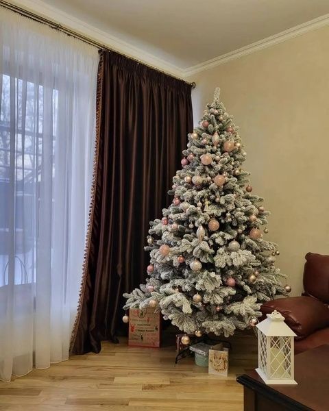Brad artificial premium Bucovina Snow, ace 3D, PE, 230 cm, cu suport metalic, Nins TSV1260 foto