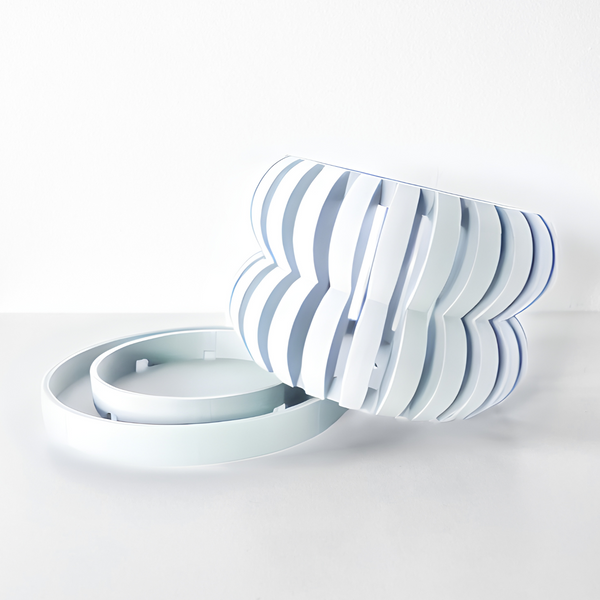 Ghiveci de flori 3d Orchid Ori Premium rotund 17 x 13 cm, Culoare Alb 3dv0303 foto