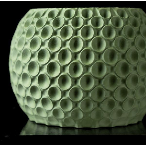 Ghiveci de flori 3d Sferra rotund 16 x 14 cm, Culoare Verde 3dv0386 foto
