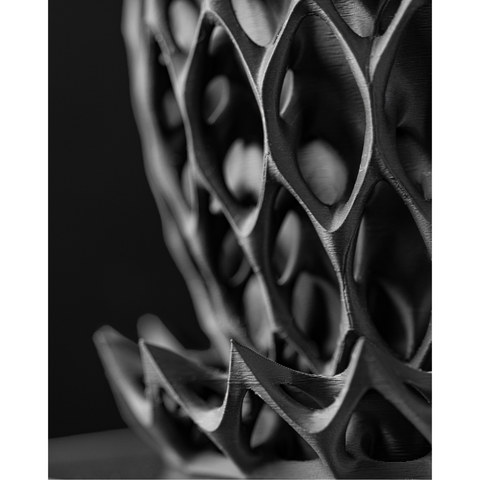 Ghiveci de flori 3d Lavarra ridicat 15 x 13 cm, Culoare Antracit 3dv0471 foto