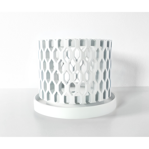 Ghiveci de flori 3d Orchid Aera Premium rotund 16 x 12.5 cm, Culoare Alb 3dv0290 foto