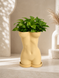 Ghiveci &ndash; vază de flori 3D &bdquo;Selene&rdquo; bej &ndash; siluetă feminină 135 &times; 190 mm 3dv1069 foto 3