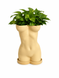 Ghiveci &ndash; vază de flori 3D &bdquo;Selene&rdquo; bej &ndash; siluetă feminină 135 &times; 190 mm 3dv1069 foto 4