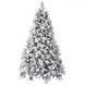 Brad artificial premium ALPIN Snow, ace 3D+2D PVC, PE, 220 cm, cu suport metalic, Nins TSV1254 foto 1