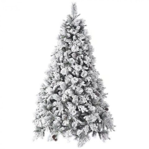 Brad artificial premium ALPIN Snow, ace 3D+2D PVC, PE, 180 cm, cu suport metalic, Nins TSV1252 foto