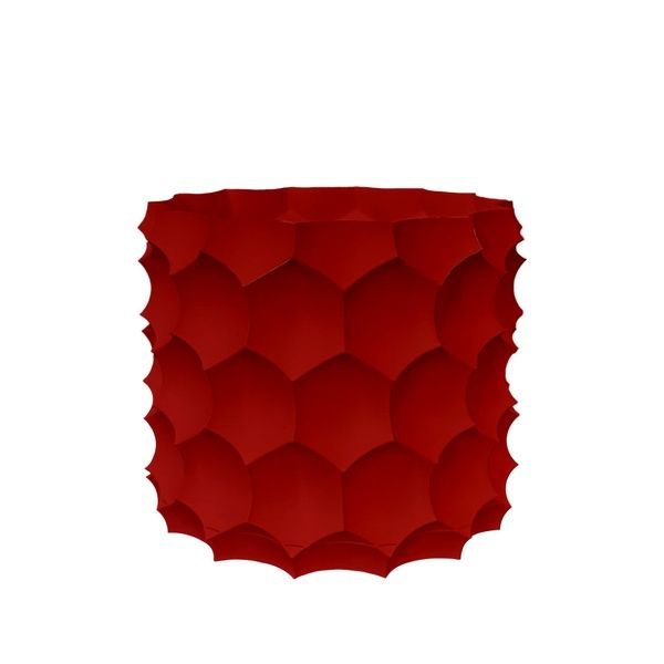 Ghiveci de flori 3d, Razorix , rotund 13 x 12 cm, Culoare Rosu 3dv0859 foto