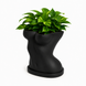 Ghiveci &ndash; vază de flori 3D &bdquo;Thalia&rdquo; negru &ndash; siluetă feminină 220 &times; 225 mm 3dv1120 foto 1