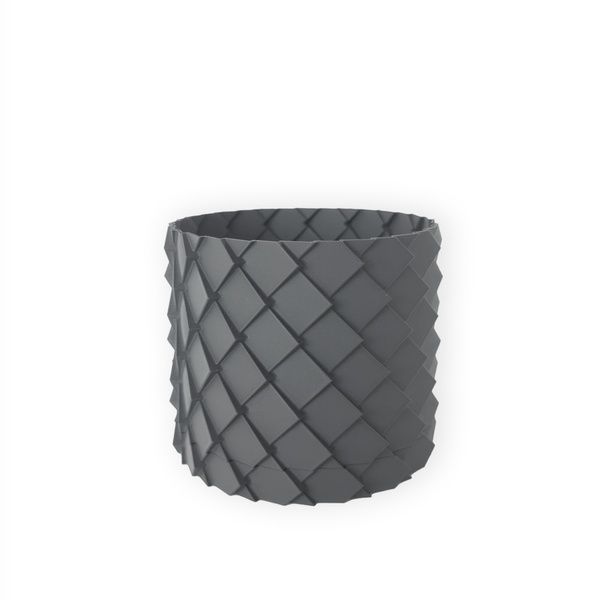 Ghiveci de flori 3d, Volcanic Dragon , rotund 16.5 x 15.5 cm, Culoare Gri 3dv0610 foto