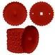 Ghiveci de flori 3d, Krystar , rotund 12 x 11 cm, Culoare Rosu 3dv0760 foto 3