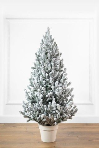 Brad artificial premium in ghiveci ALASKA Snow, ace 3D, PE,90 cm, Nins TSV1249 foto
