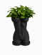 Ghiveci &ndash; vază de flori 3D &bdquo;Selene&rdquo; negru &ndash; siluetă feminină 115 &times; 160 mm 3dv1072 foto 5