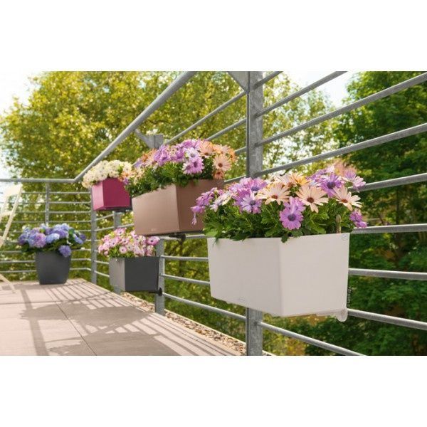 Ghiveci inteligent Lechuza Balconera Color 80 dreptunghiular 12 l 19 x 79 x 19 cm, Culoare Gri 15683 foto