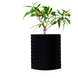 Ghiveci de flori 3d Folium Premium rotund 10.5 x 12 cm, Culoare Antracit 3dv0024 foto 1