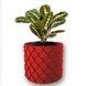 Ghiveci de flori 3d, Volcanic Dragon , rotund 12 x 11 cm, Culoare Rosu 3dv0613 foto 1