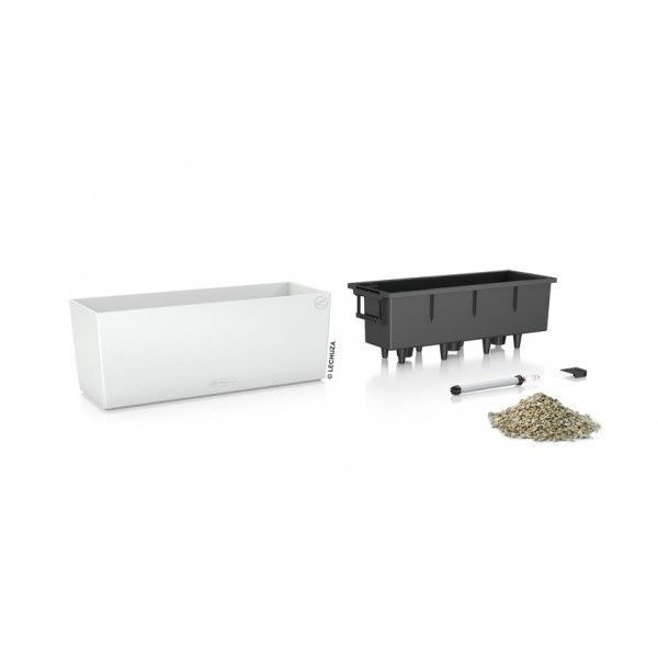Ghiveci inteligent Lechuza Balconera Culoare 80 dreptunghiular 12 l 19 x 79 x 19 cm, Culoare Gri deschis 15707 foto