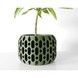 Ghiveci de flori 3d Geolux Premium rotund 10 x 7.5 cm, Culoare Verde 3dv0095 foto 3