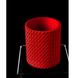 Ghiveci de flori 3d Folium Premium rotund 10.5 x 12 cm, Culoare Rosu 3dv0036 foto 4