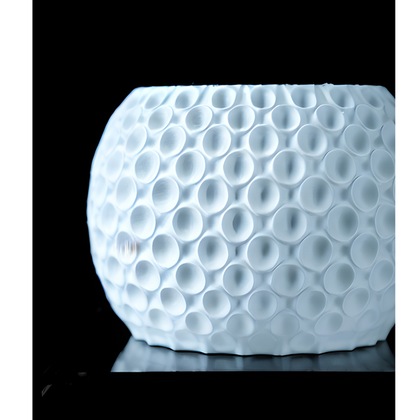 Ghiveci de flori 3d Sferra rotund 16 x 14 cm, Culoare Alb 3dv0380 foto
