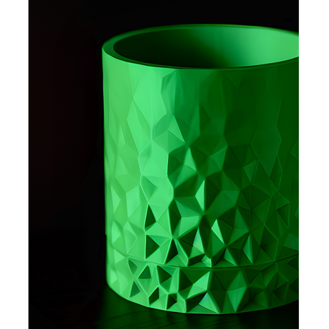 Ghiveci de flori 3d Diamond Premium rotund 11.5 x 13 cm, Culoare Verde 3dv0319 foto
