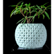 Ghiveci de flori 3d Sferra rotund 13.5 x 11.5 cm, Culoare Alb 3dv0378 foto 2