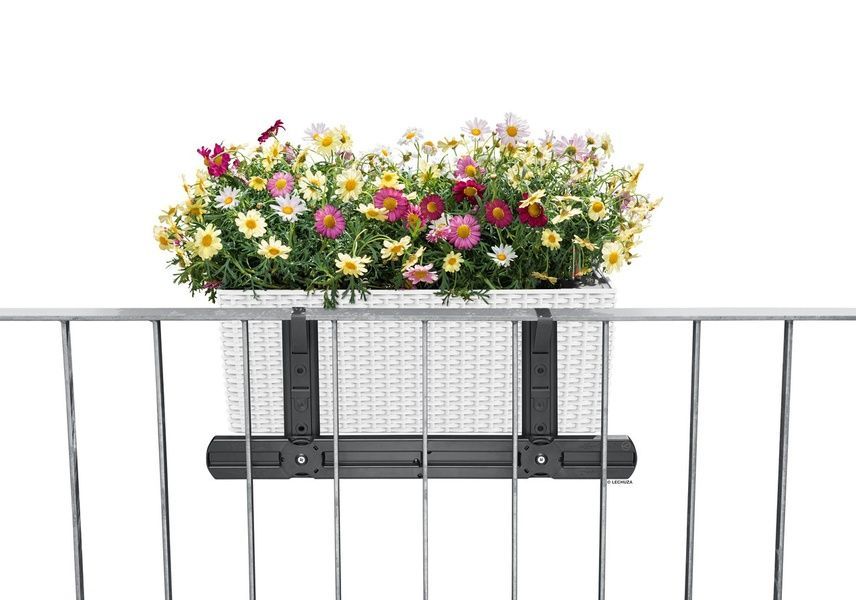Ghiveci inteligent Lechuza Balconera Cottage 50 dreptunghiular 8 l 19 x 50 x 19 cm, culoare Mocha 15605 foto