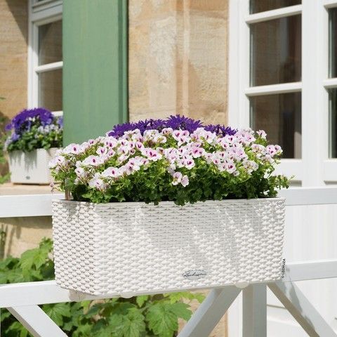 Ghiveci inteligent Lechuza Balconera Cottage 50 dreptunghiular 8 l 19 x 50 x 19 cm, Culoare Granit 15602 foto
