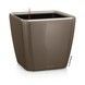 Ghiveci inteligent Lechuza Quadro Premium LS 35 pătrat 17 l 36 x 33 cm, Culoare Taupe 16165 foto 1