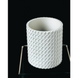 Ghiveci de flori 3d Folium Premium rotund 10.5 x 12 cm, Culoare Аlb 3dv0018 foto 4