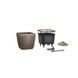 Ghiveci inteligent Lechuza Quadro Premium LS 35 pătrat 17 l 36 x 33 cm, Culoare Taupe 16165 foto 5