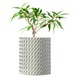 Ghiveci de flori 3d Folium Premium rotund 10.5 x 12 cm, Culoare Аlb 3dv0018 foto 1