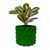 Ghiveci de flori 3d, Razorix , rotund 14.5 x 13.5 cm, Culoare Verde 3dv0867 foto