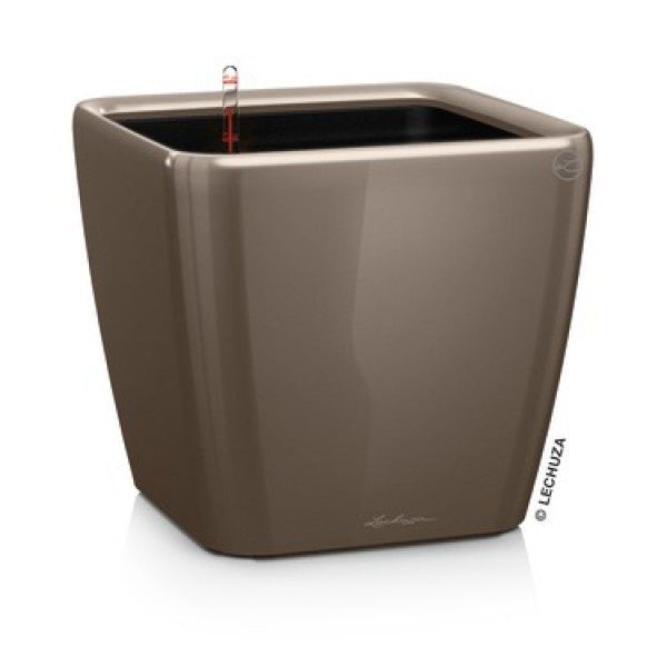 Ghiveci inteligent Lechuza Quadro Premium LS 35 pătrat 17 l 36 x 33 cm, Culoare Roșu 16167 foto