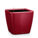Ghiveci inteligent Lechuza Quadro Premium LS 35 pătrat 17 l 36 x 33 cm, Culoare Roșu 16167 foto 1