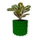 Ghiveci de flori 3d, Geonix , rotund 11 x 10 cm, Culoare Verde 3dv0717 foto 1