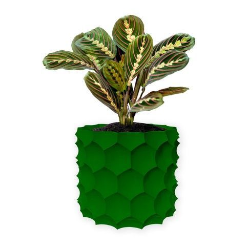 Ghiveci de flori 3d, Razorix , rotund 15.5 x 14.5 cm, Culoare Verde 3dv0868 foto