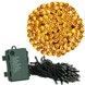 Instalatie lumini de exterior pentru gradina, 5 metri, 50 LED-uri, cu baterii, galben CL-4027 foto 5