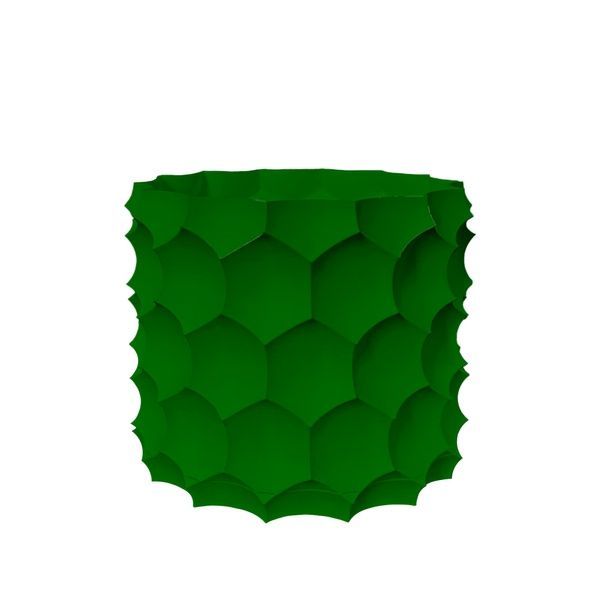 Ghiveci de flori 3d, Razorix , rotund 18 x 16.5 cm, Culoare Verde 3dv0870 foto
