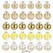 Set globuri de Craciun Inedit, 30 bucati, 7cm, transparente si auriu CA-0882 foto 1