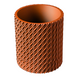 Ghiveci de flori 3d Folium Premium rotund 14.5 x 16.7 cm, Culoare Maro 3dv0016 foto 1