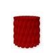 Ghiveci de flori 3d, Twist Flow , rotund 18 x 16.5 cm, Culoare Rosu 3dv0520 foto 2