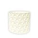 Ghiveci de flori 3d, Trigrix , rotund 11 x 10 cm, Culoare Аlb 3dv0920 foto 2