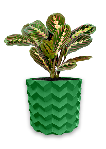 Ghiveci de flori 3d, Pixelon , rotund 12 x 11 cm, Culoare Verde 3dv0571 foto