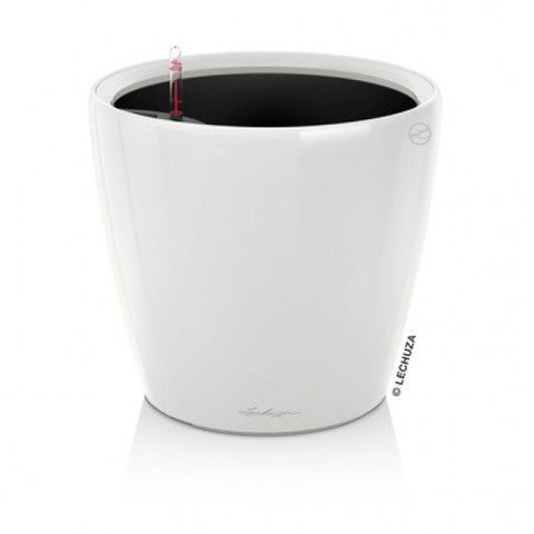 Ghiveci inteligent Lechuza Classico Premium LS 43 rotund 28 l 44 x 40 cm, Culoare Alb 16080 foto