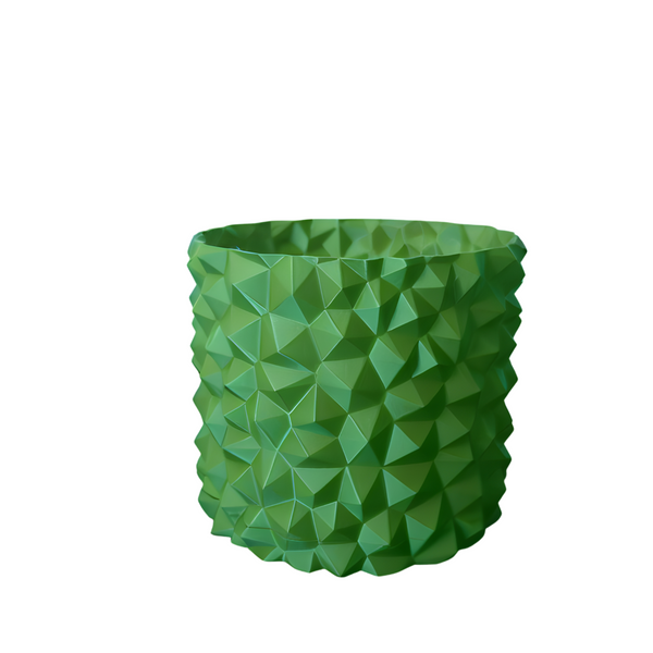 Ghiveci de flori 3d, Obsidian , rotund 18 x 16.5 cm, Culoare Verde 3dv0821 foto