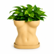 Ghiveci &ndash; vază de flori 3D &bdquo;Thalia&rdquo; bej &ndash; siluetă feminină 150 &times; 155 mm 3dv1082 foto 3