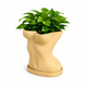 Ghiveci &ndash; vază de flori 3D &bdquo;Thalia&rdquo; bej &ndash; siluetă feminină 150 &times; 155 mm 3dv1082 foto 1
