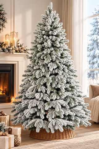 Brad artificial premium Transilvania Snow, ace 3D, PE, 100 cm, cu suport metalic, Nins TSV1313 foto
