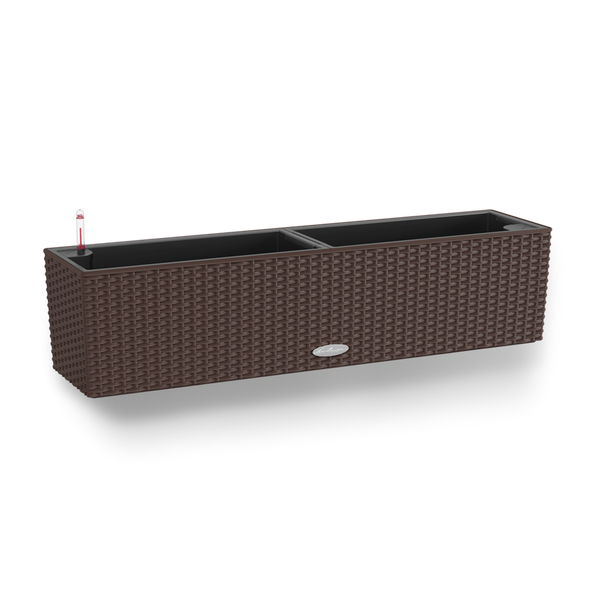 Ghiveci inteligent Lechuza Balconera Cottage 80 dreptunghiular 12 l 19 x 79 x 19 cm, Culoare Granit 15612 foto