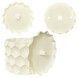 Ghiveci de flori 3d, Razorix , rotund 12 x 11 cm, Culoare Аlb 3dv0872 foto 3